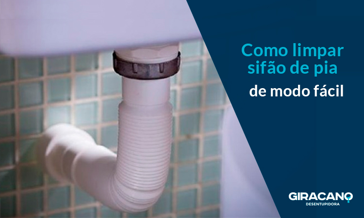 Como limpar sifão de pia