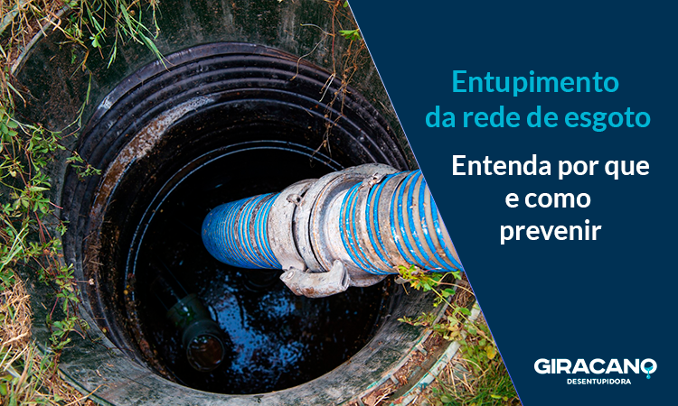 Entupimento da rede de esgoto