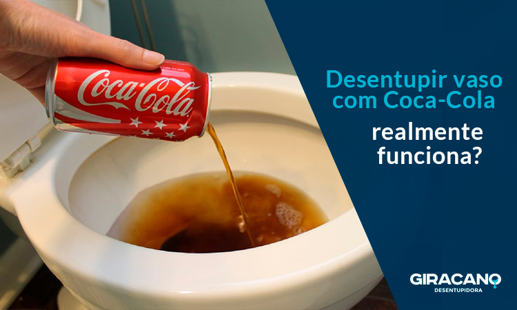 Desentupir vaso com Coca-Cola