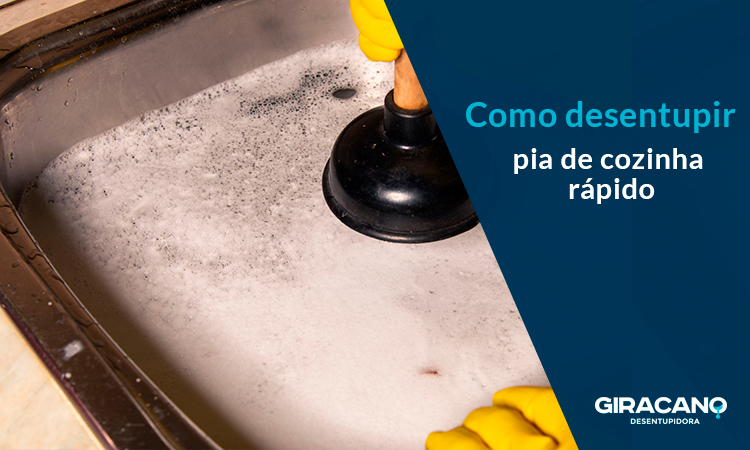 Como desentupir pia de cozinha rápido