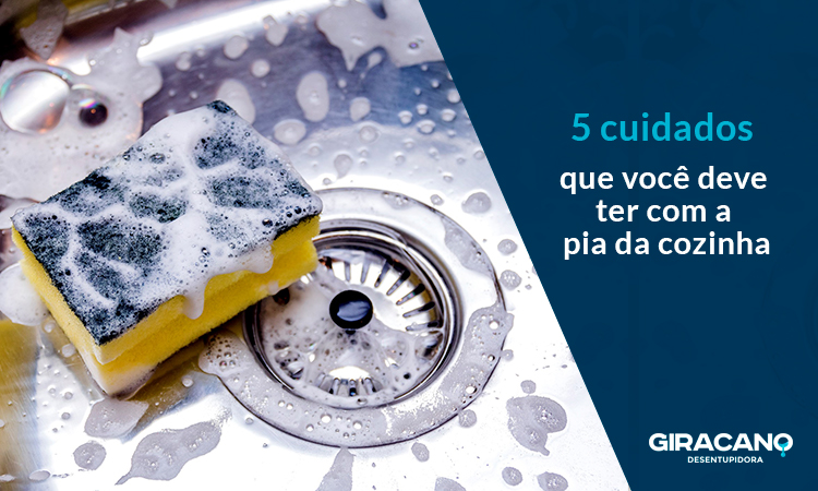 Cuidados com a pia da cozinha