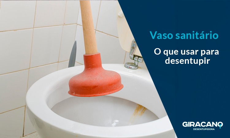 O que usar para desentupir vaso sanitário