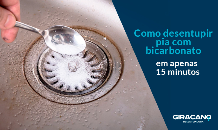 Como desentupir pia com bicarbonato